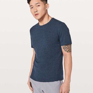 Lululemon 5 Year Basic Tee *Updated Fit Heathered Nautical Navy